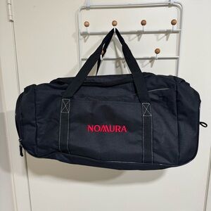 Nomura Securities Black Duffel Gym Bag Japan Wall Street